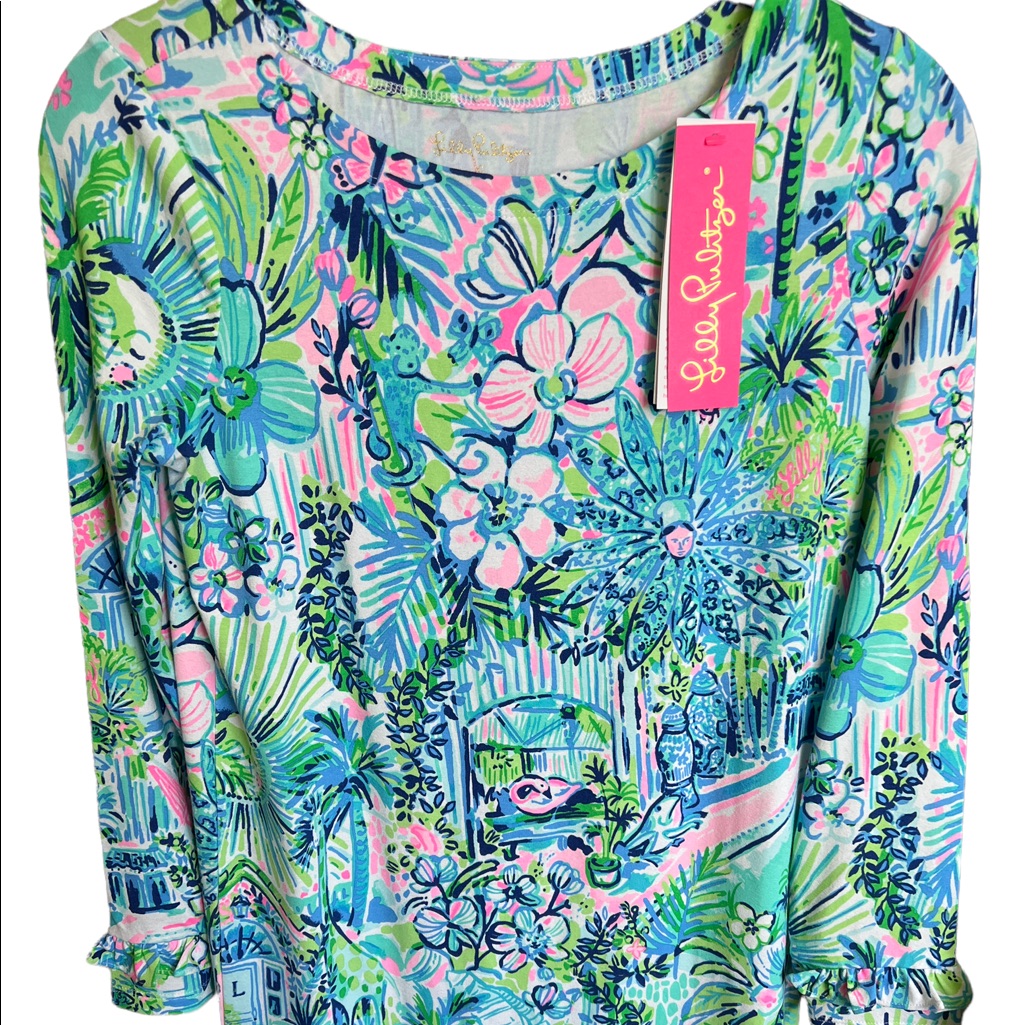 Lilly Pulitzer Top Coverup Dress Xlarge Girl
